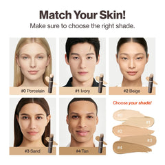 OBgE stick texture close-up demonstrating creamy coverage benefit