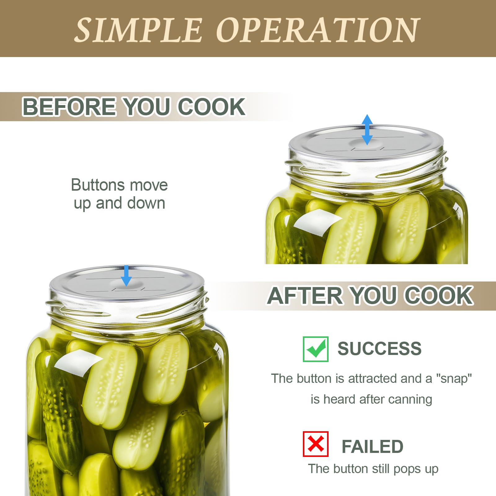 OCSOHO split-type metal lid detail highlighting smooth edges and easy replacement