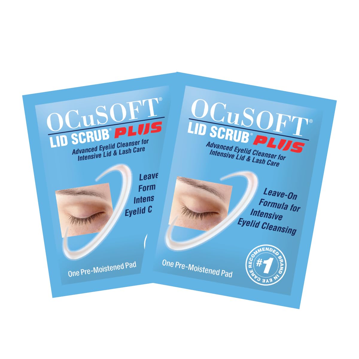 OCuSOFT close-up of pre-moistened pad texture for effective cleansing