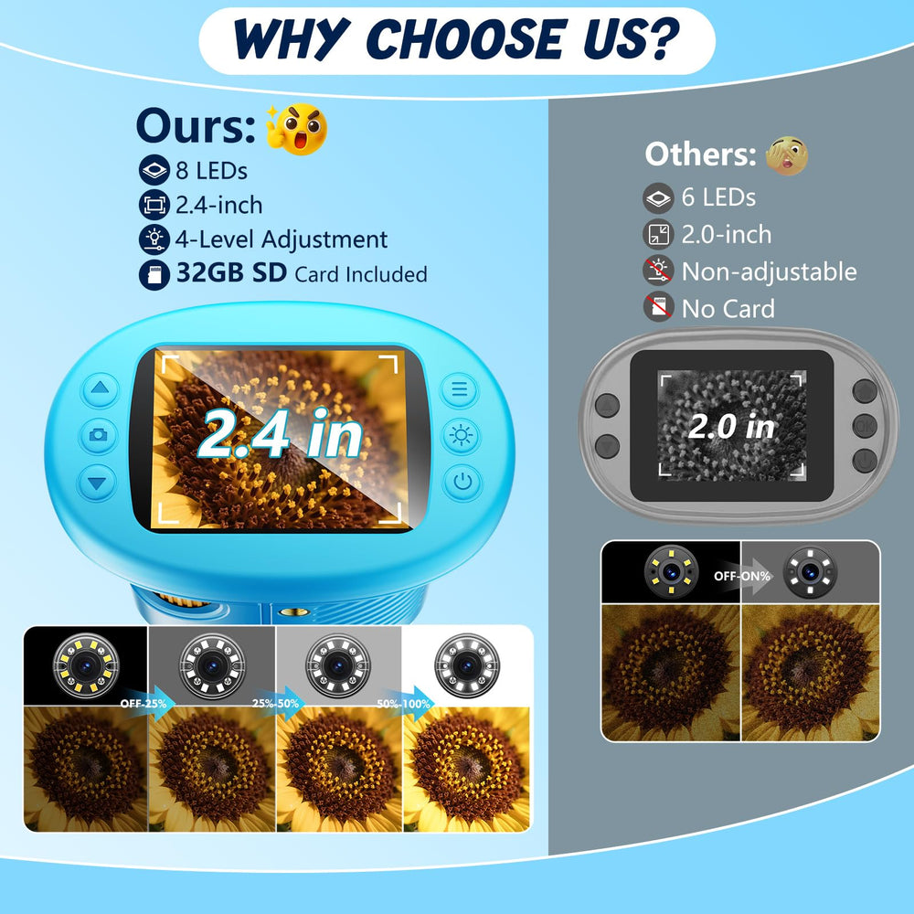 Odatay 2.4-inch screen displaying captured specimen for instant review