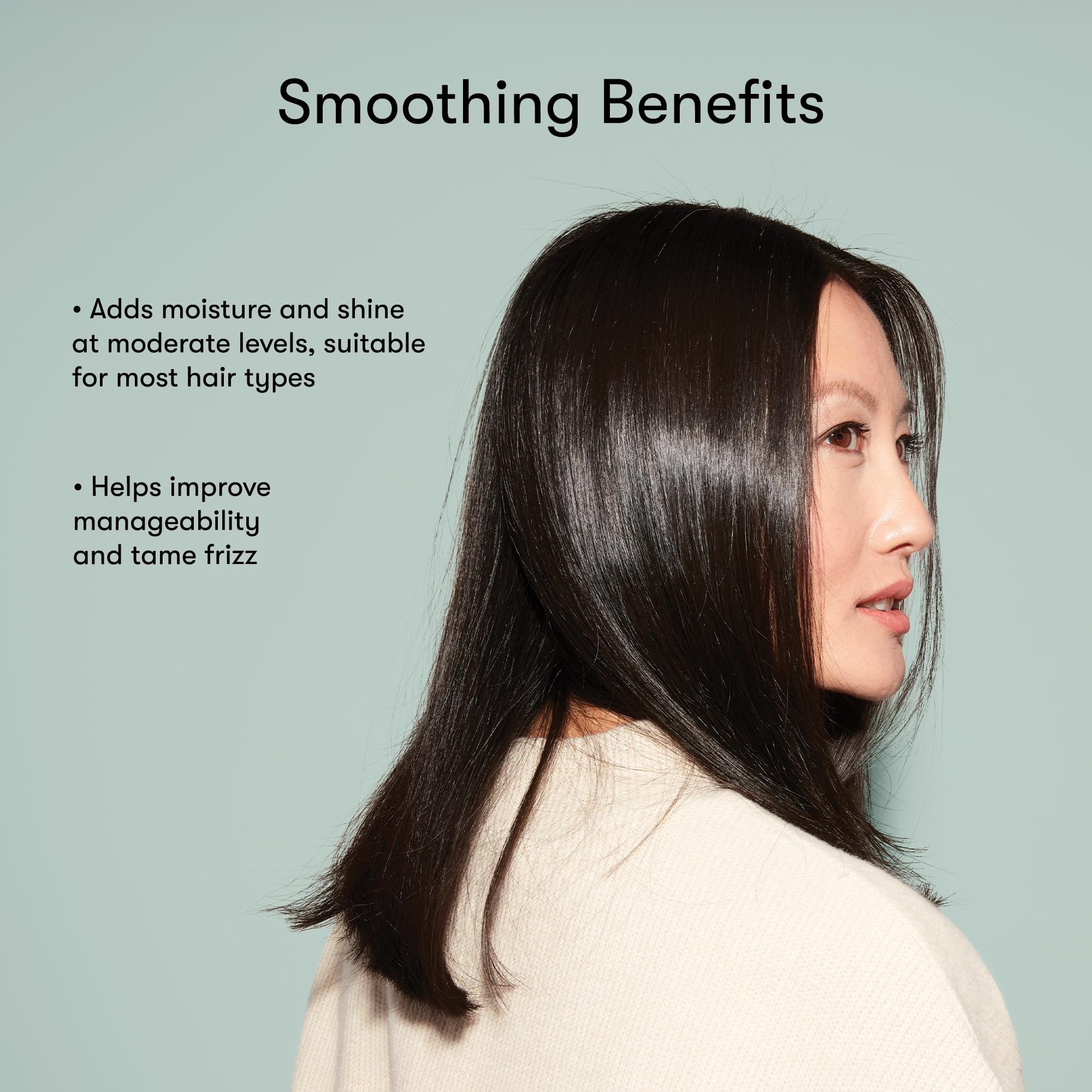 Odele conditioned hair detail showing improved shine and reduced frizz benefit