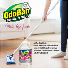 OdoBan Splash O' Citrus label close-up highlighting scent and pet-safe feature
