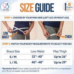 ODOFIT hip brace neoprene texture detail for breathable, low-bulk comfort