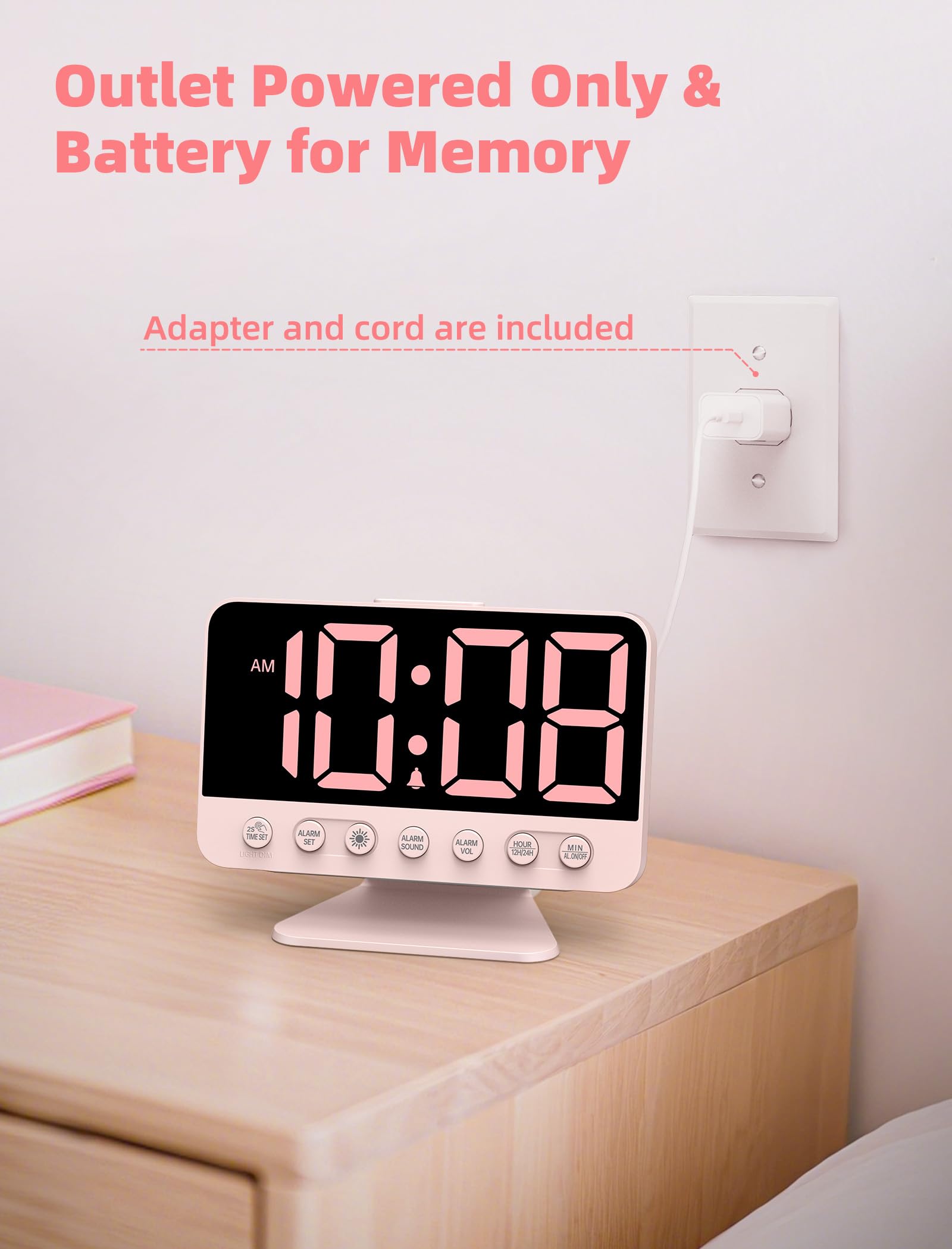 Odokee with battery compartment open indicating backup alarm reliability