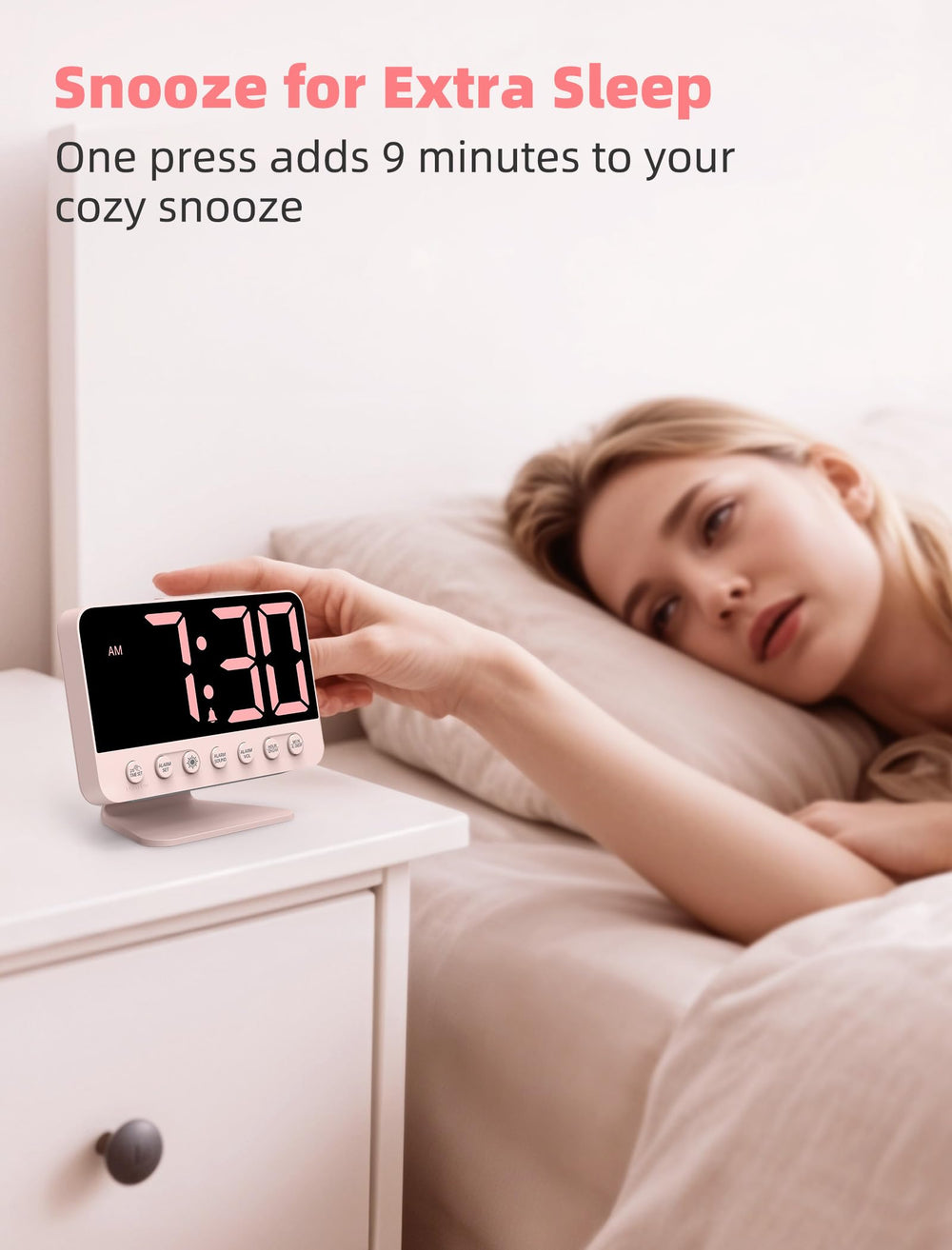 Odokee placed on a nightstand demonstrating bedside practicality and style