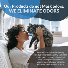 Odorcide applied to carpet spot in use removing cat urine odor at the source benefit