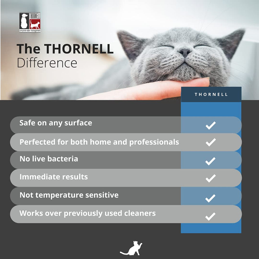 Odorcide bottle held in hand for size comparison showing portable 16 oz convenience benefit