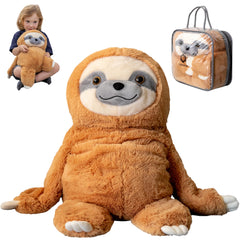 ODOXIA sloth front view showing plush design and calming appearance