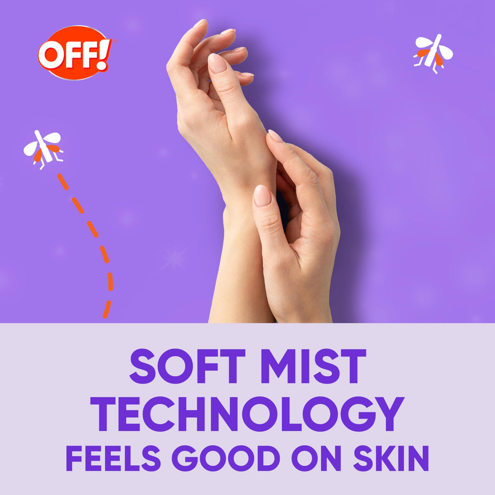 OFF! Clean Feel back label with usage and safety instructions visible