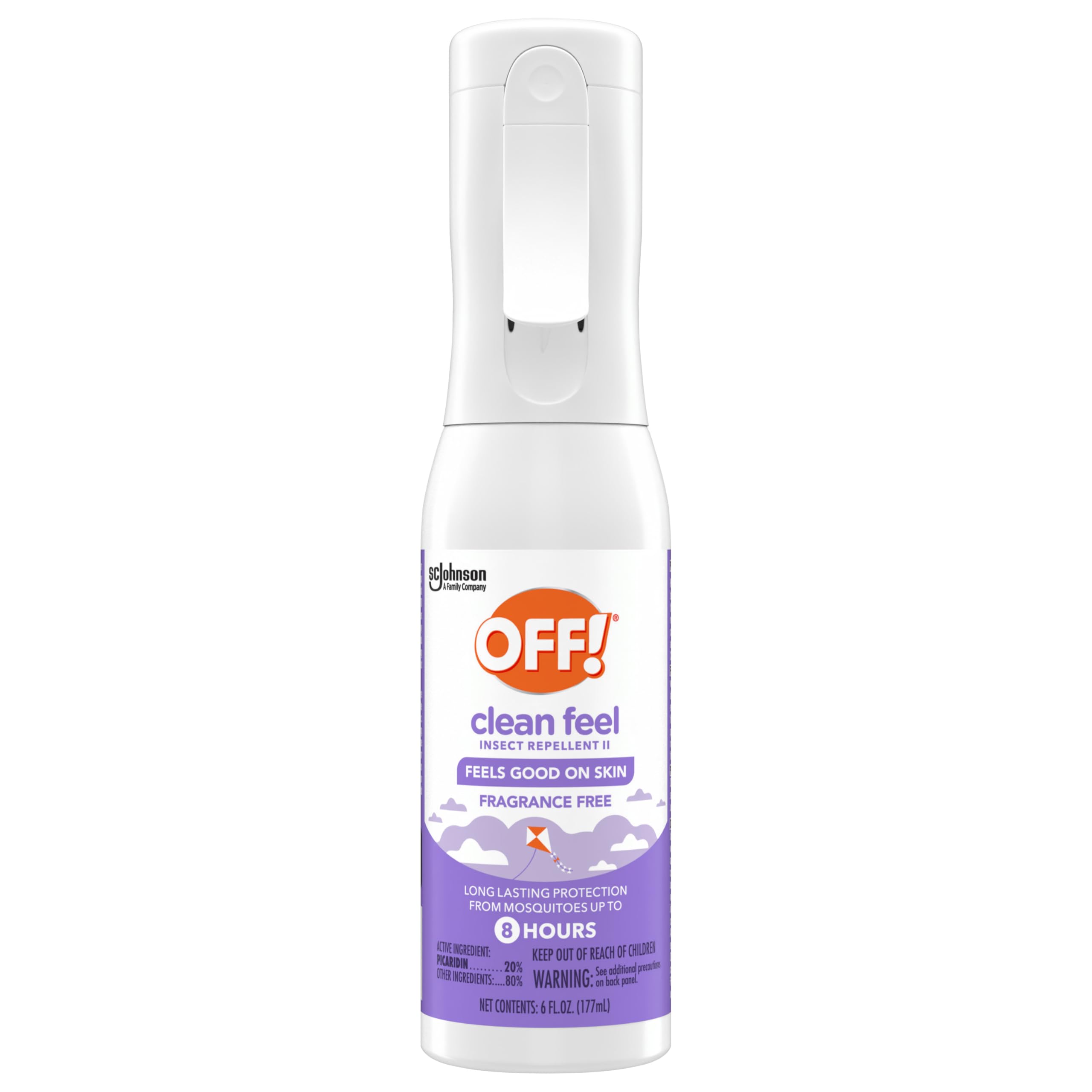 OFF! Clean Feel on fabric to demonstrate non-staining performance