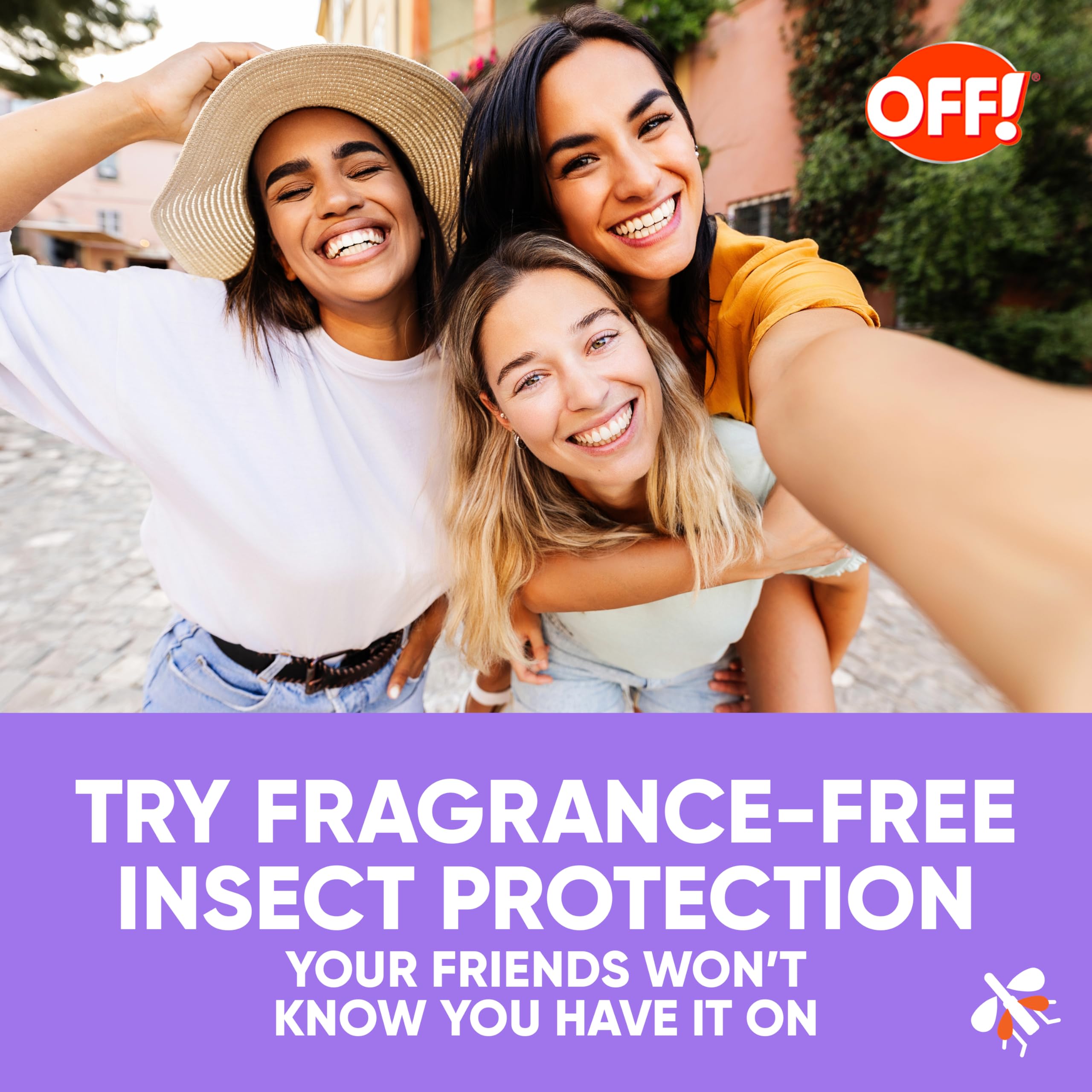 OFF! Clean Feel used by family outdoors providing convenient protection