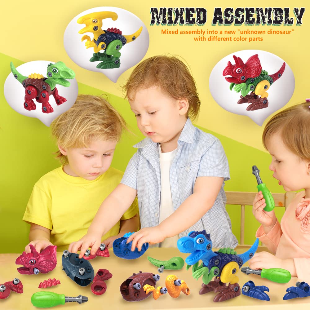 Officygnet kid hands assembling dinosaur showing skill development and confidence