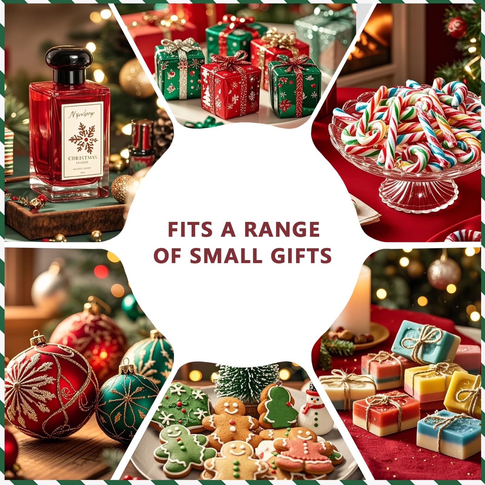 OFIHANLY lifestyle table setting with gifts showing festive display
