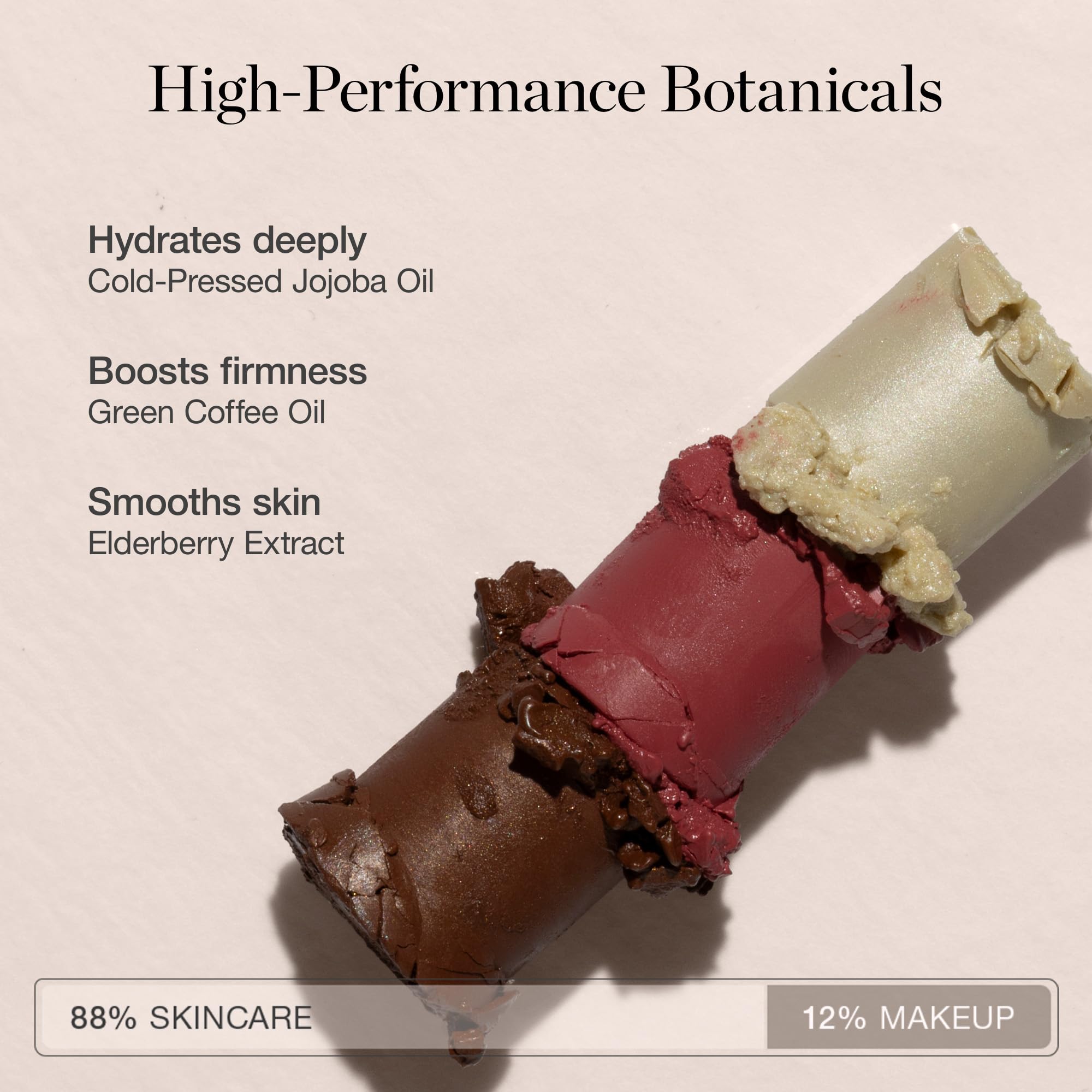 Ogee highlighter stick creamy texture swatched for subtle reflective glow