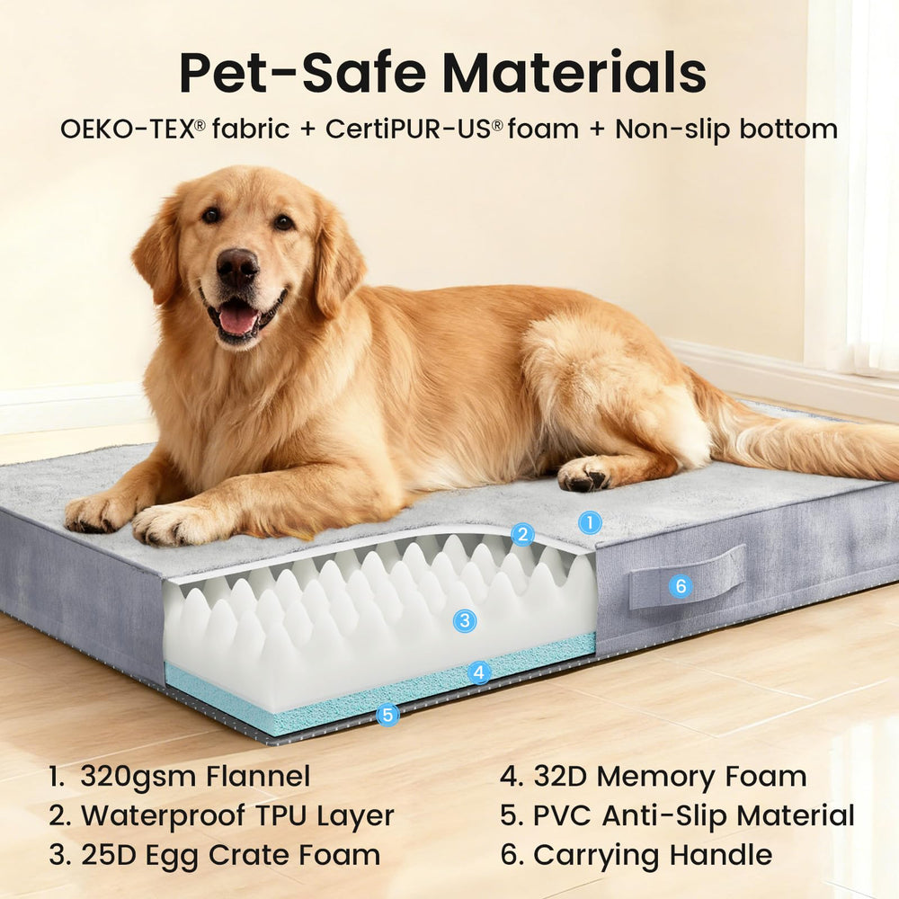 OhGeni egg-crate foam detail highlighting breathable layer for airflow