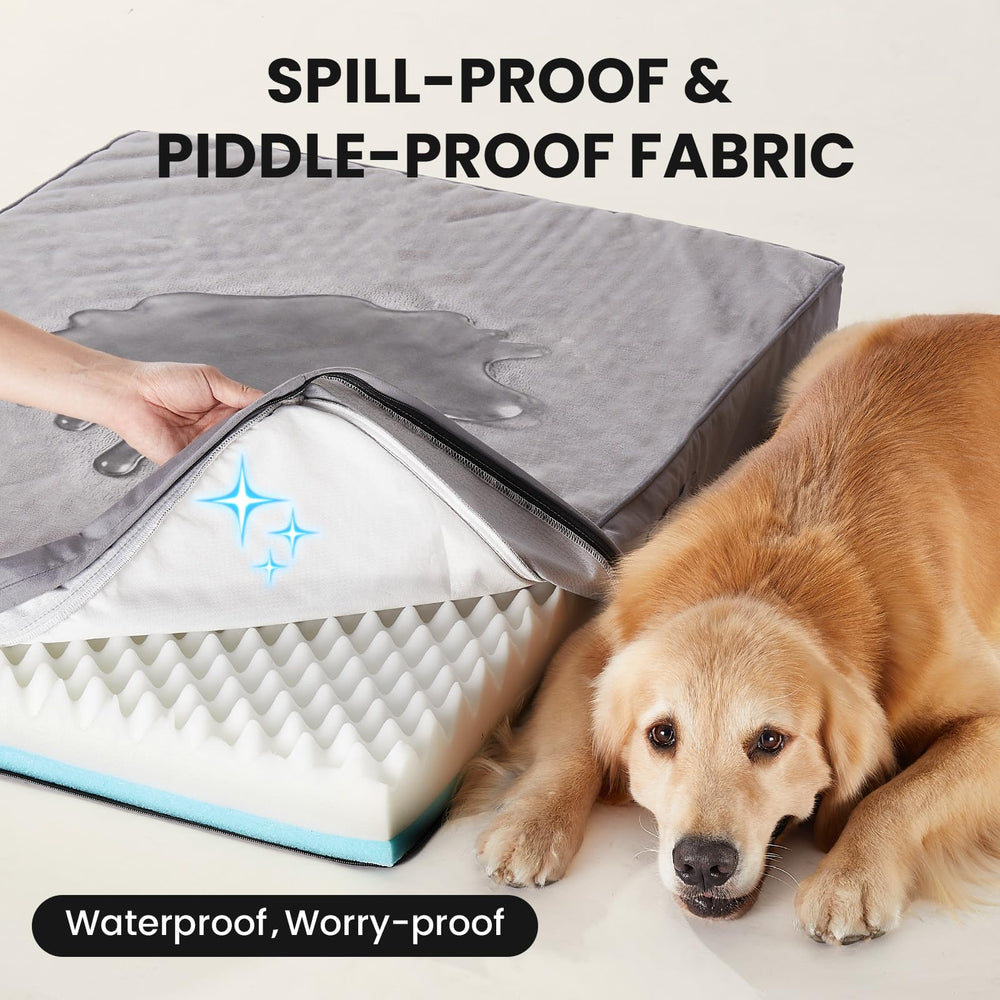OhGeni waterproof top surface demonstrating liquid protection and easy care