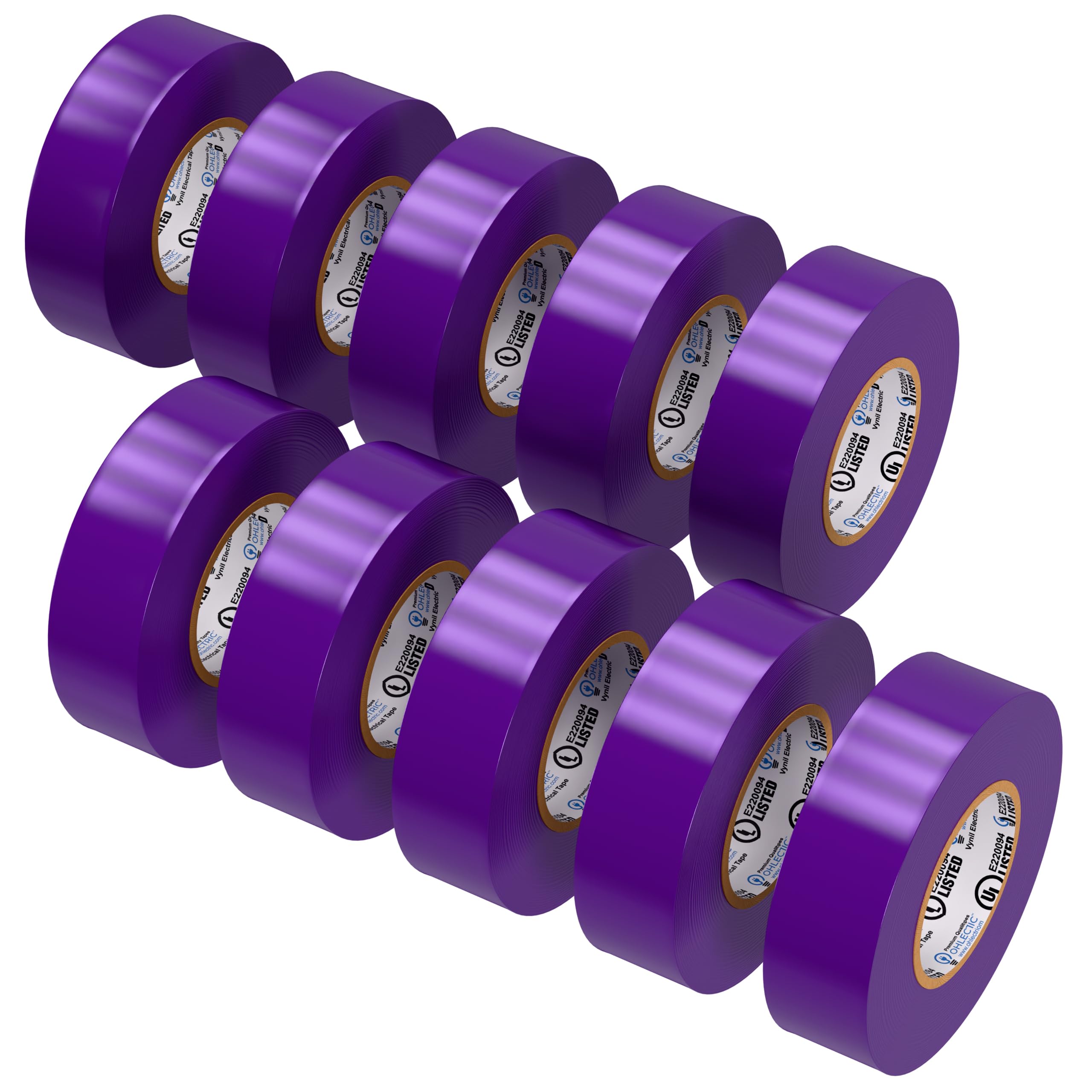 OHLECTRIC front packaging showing 10 pack and purple color for easy identification