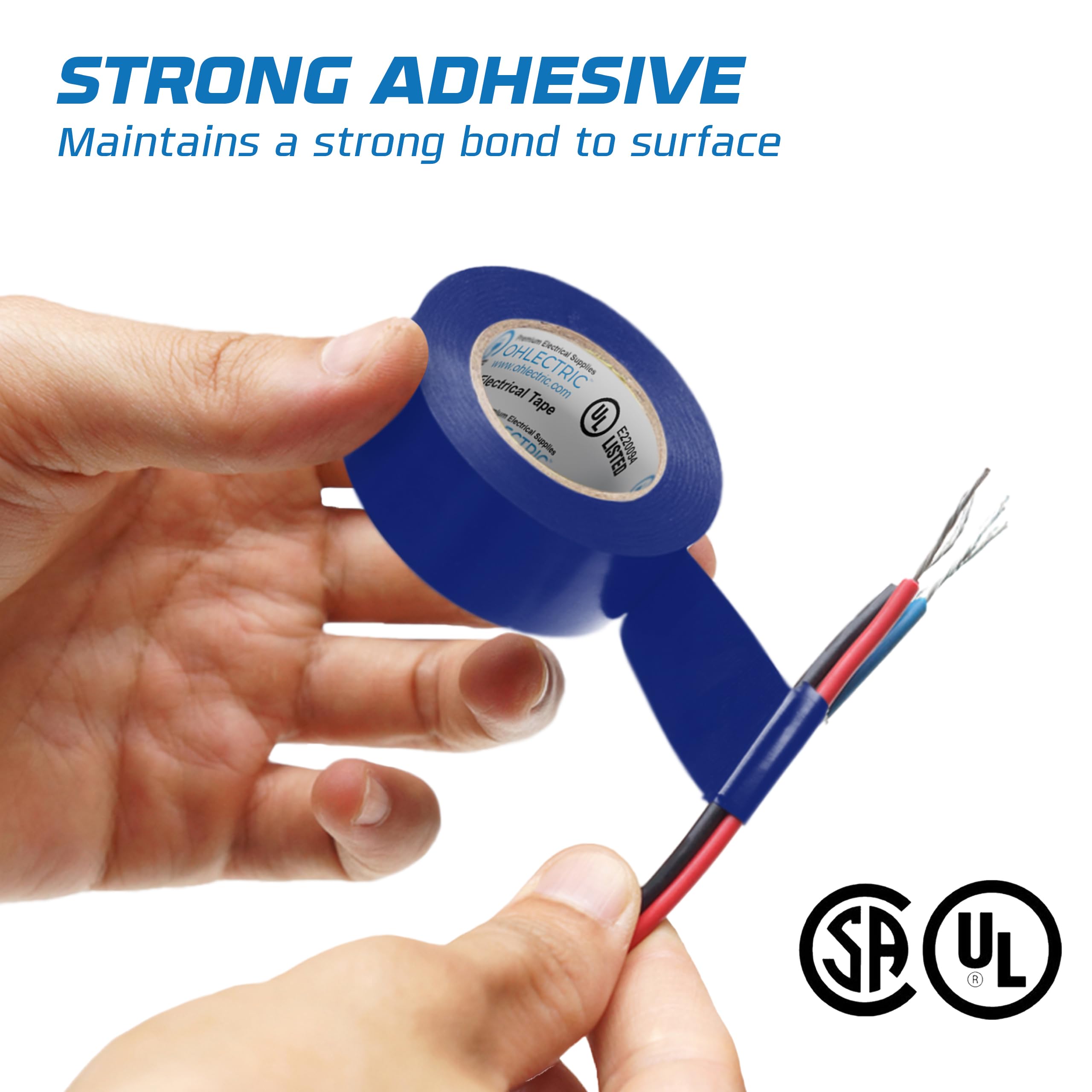 OHLECTRIC tape wrapped on electrical splice offering durable insulation