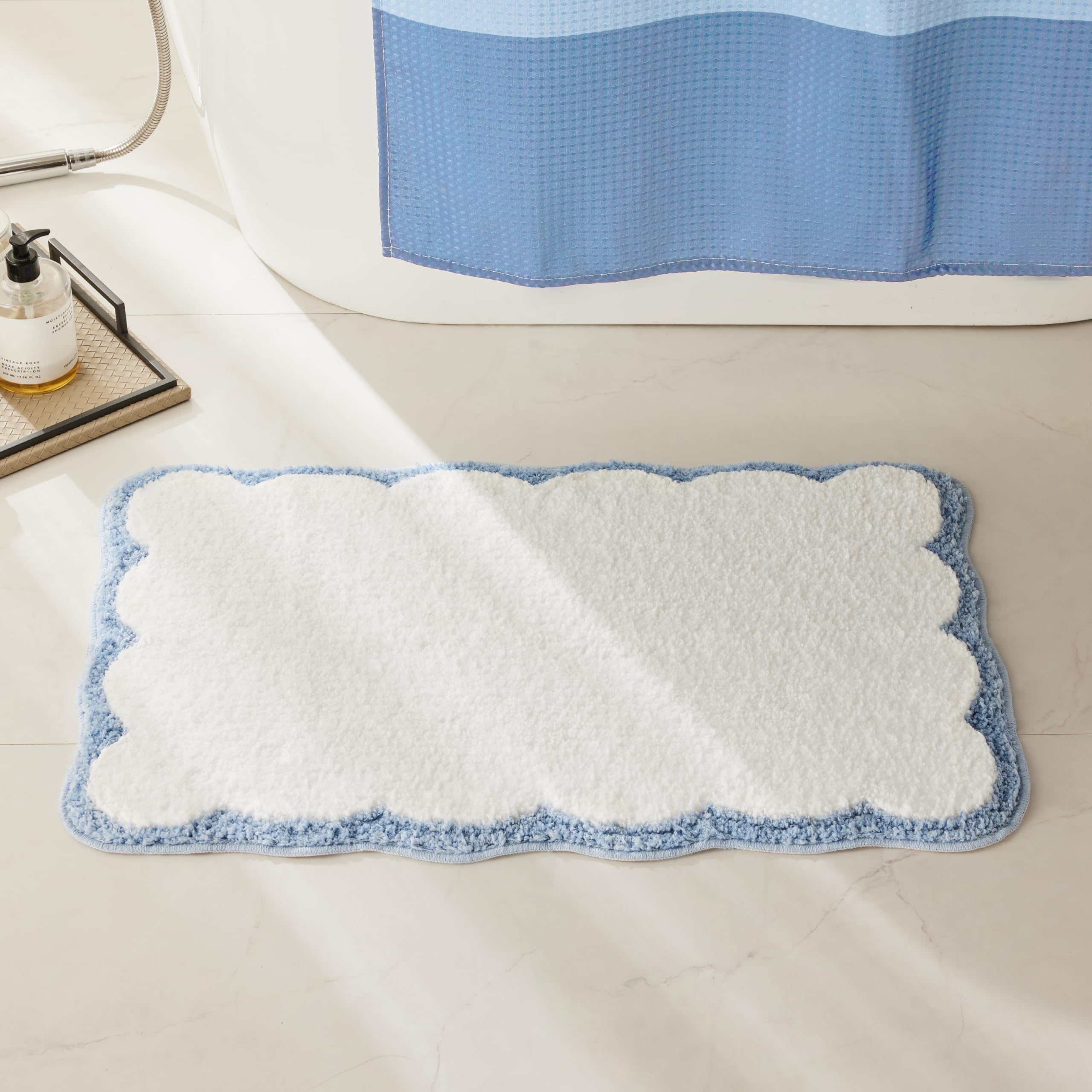 Ohocut view of anti-slip TPR backing showing stable grip and bathroom safety
