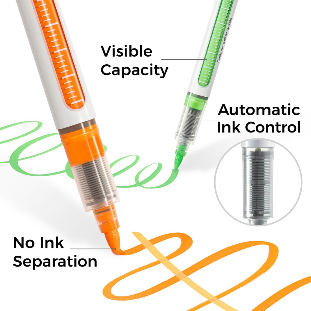 Ohuhu markers color layout spread displaying opaque pigments for bright coverage