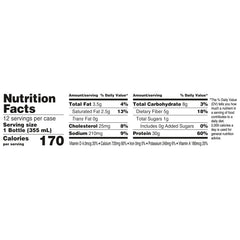 Oikos label close-up highlighting ingredient callouts and low sugar benefit