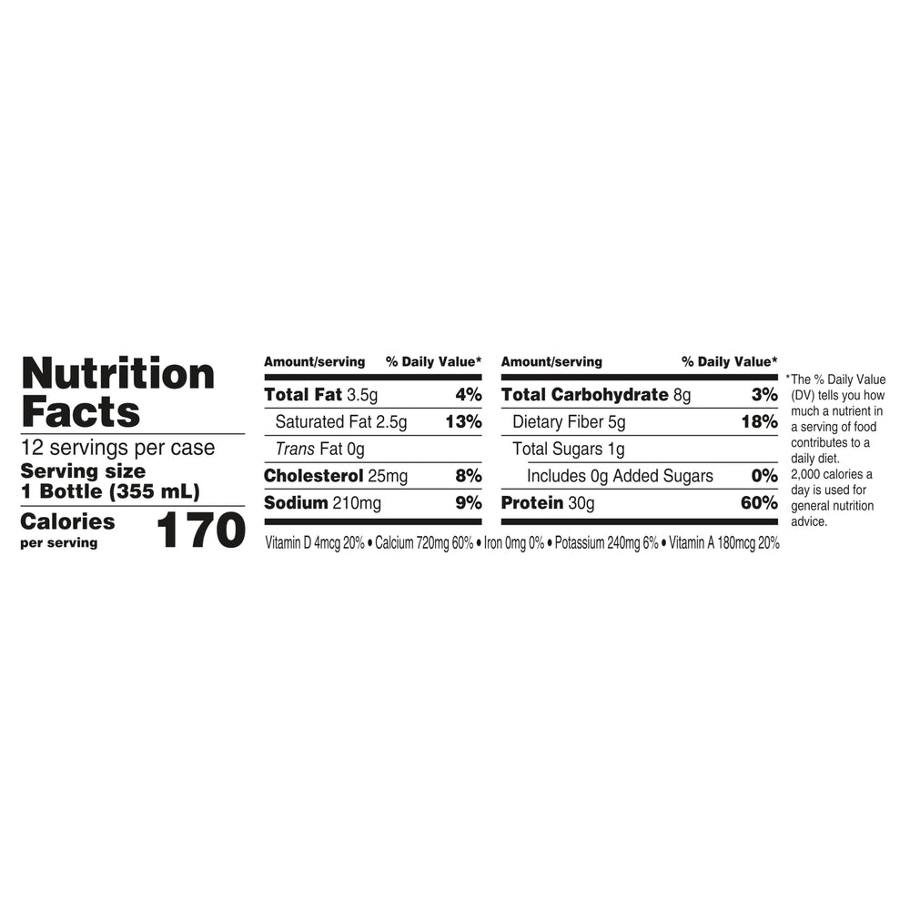 Oikos label close-up highlighting protein content and ingredients