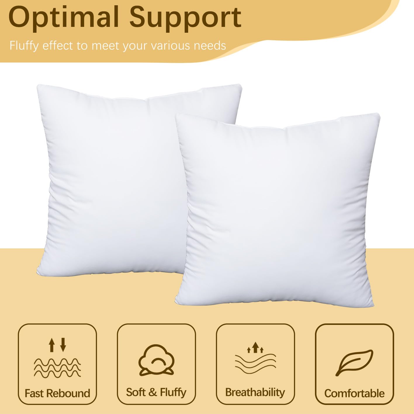 OKBA pillow insert placed on sofa illustrating immediate styling and comfort benefit