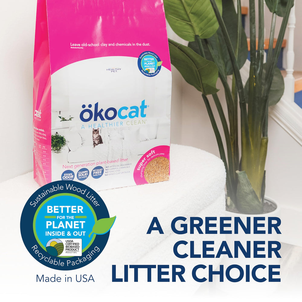 ÖKOCAT lifestyle bathroom setup illustrating discreet, odor-controlled solution