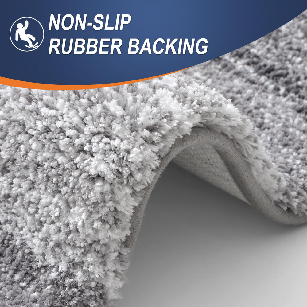 OLANLY rectangular shower mat in bathroom absorbing water after shower