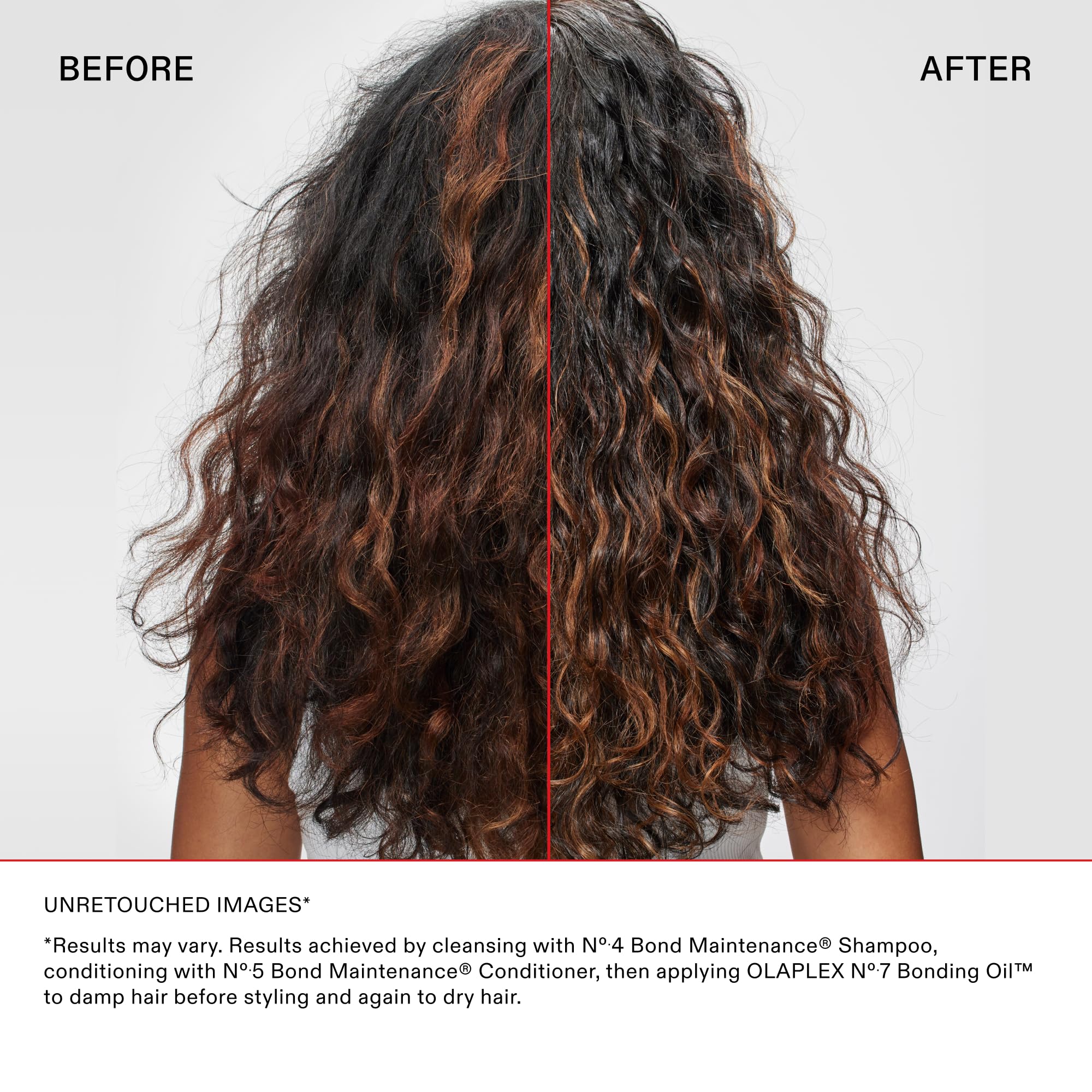 Applying N°3PLUS by hand to hair demonstrating easy at-home use