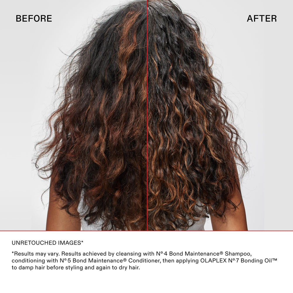 Applying N°3PLUS by hand to hair demonstrating easy at-home use