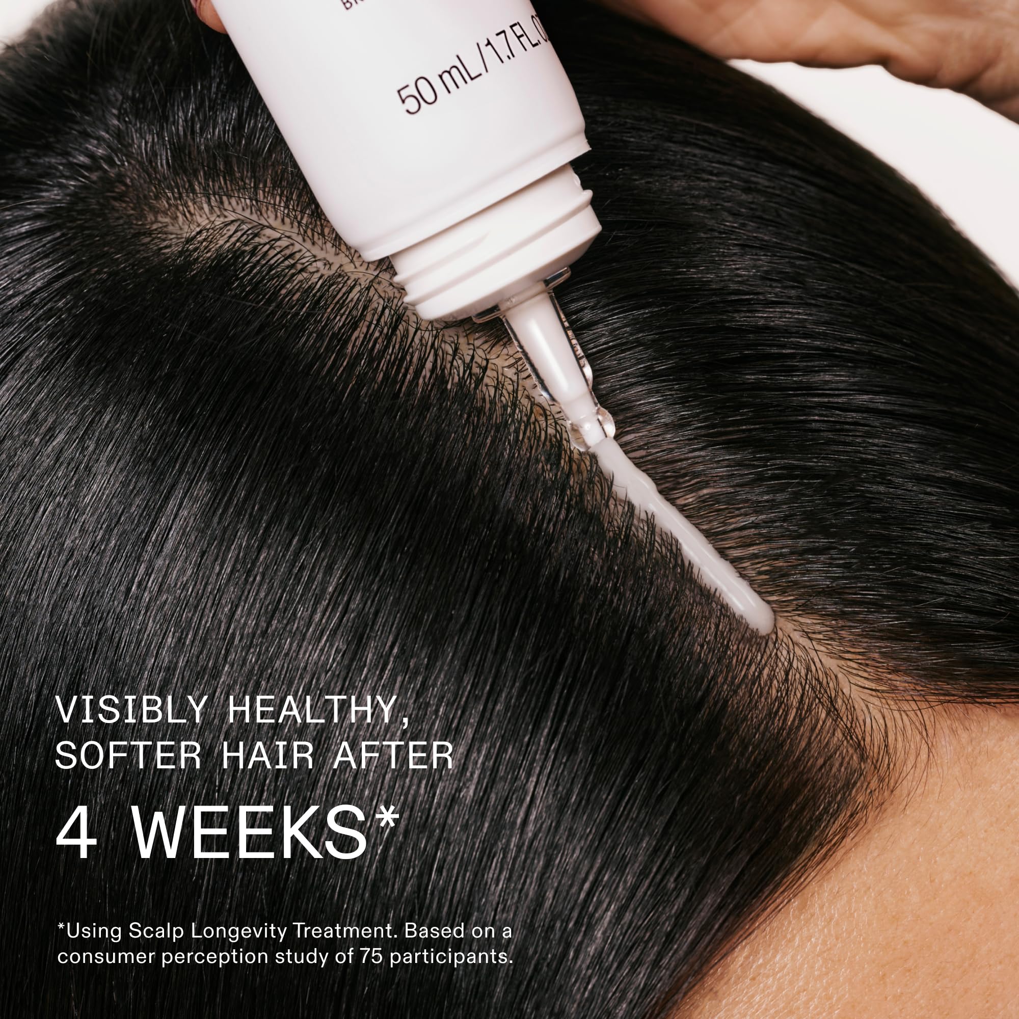 Olaplex N°0.5 scalp serum pump detail for soothing application