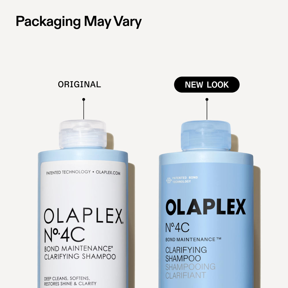 Olaplex dispensing rich lather from pump, demonstrating thorough cleansing action