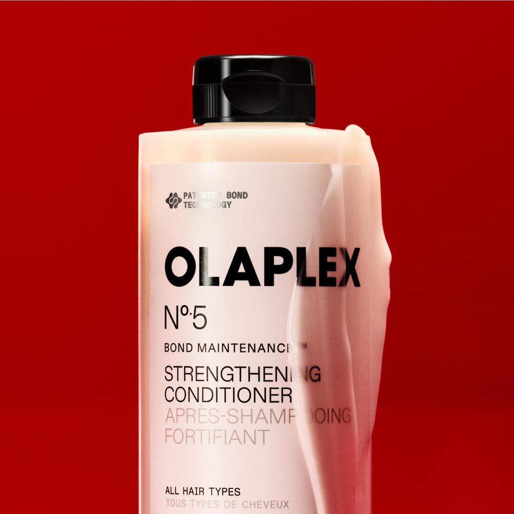 Olaplex N°.5 250 mL bottle next to common items to show true size