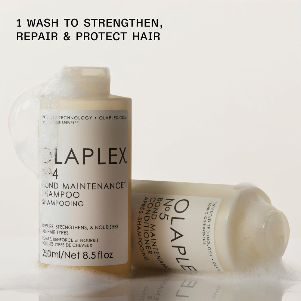 Olaplex N°5 conditioner open cap showing creamy hydrating formula