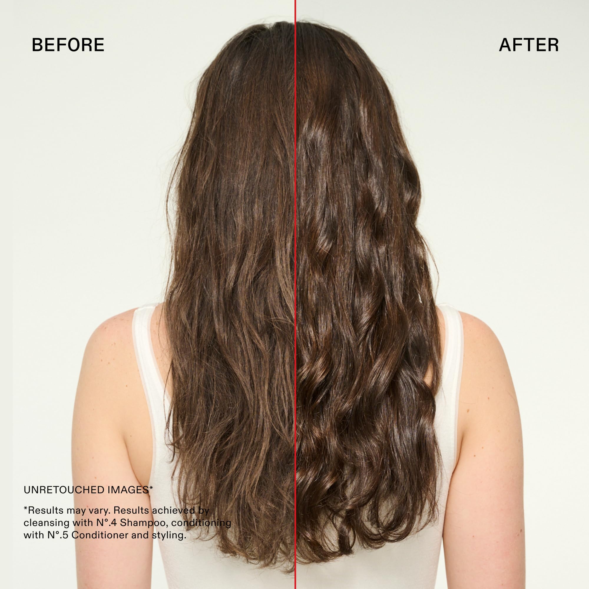 Creamy conditioner close-up texture of Olaplex N°.5 for smooth hair