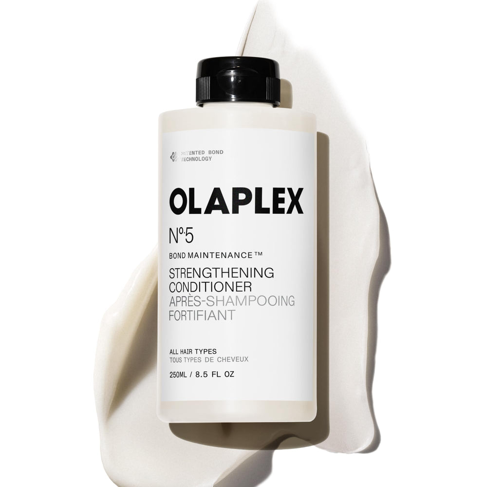 Olaplex N°.5 front packaging showing clean bottle and label benefits