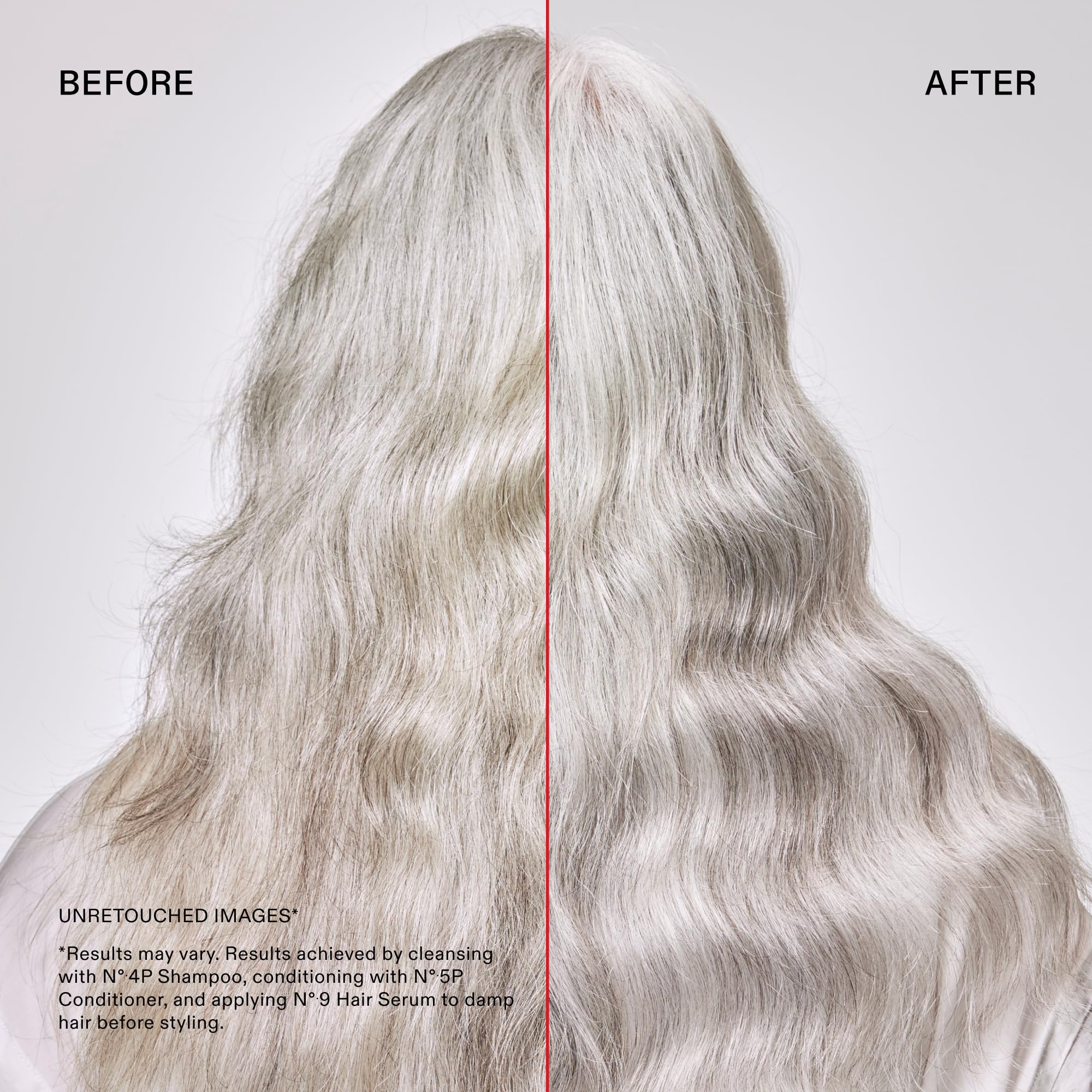 Olaplex Nº.4P in shower application demonstrating toning use