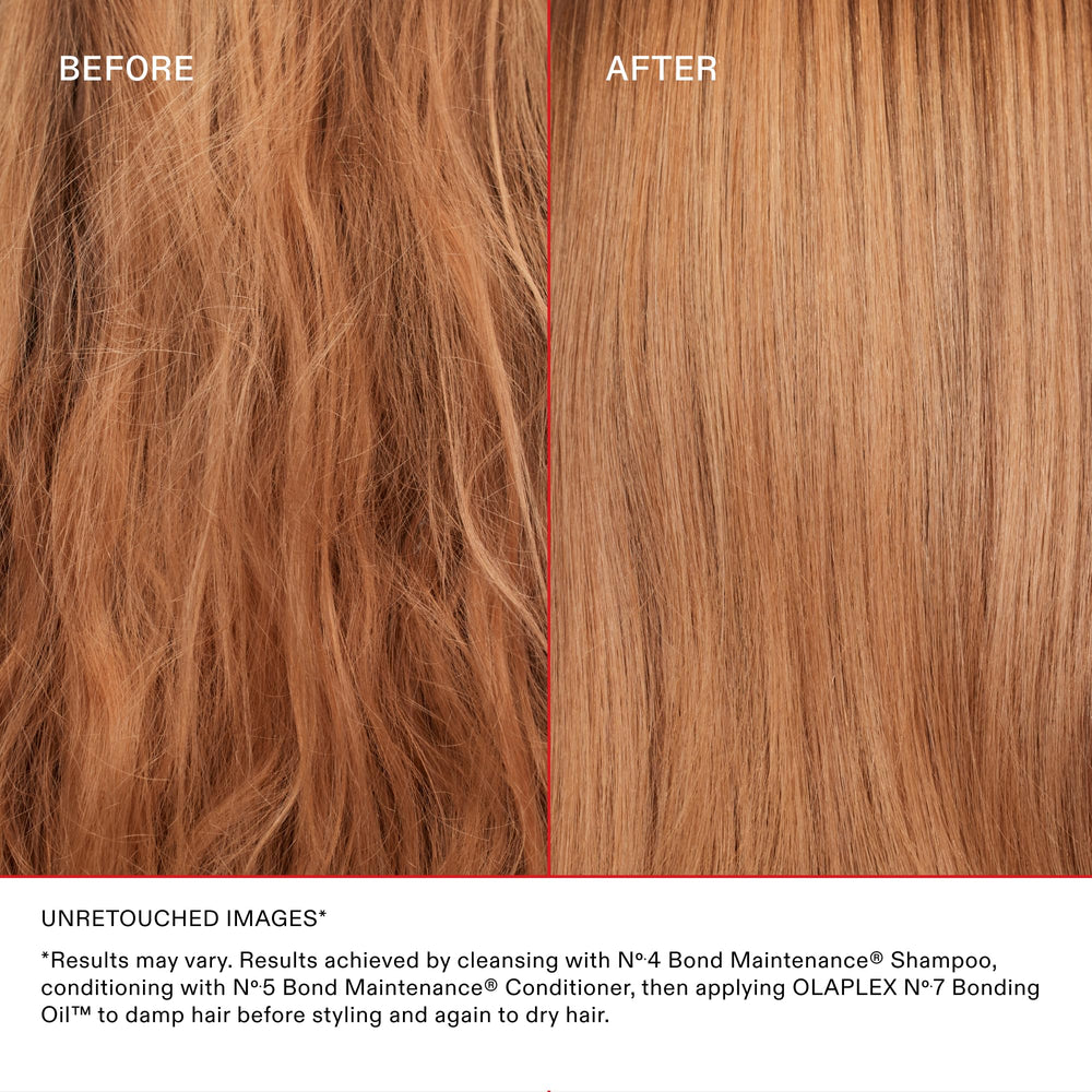 Texture close-up of No.6 cream showing smoothing texture and anti-frizz benefit