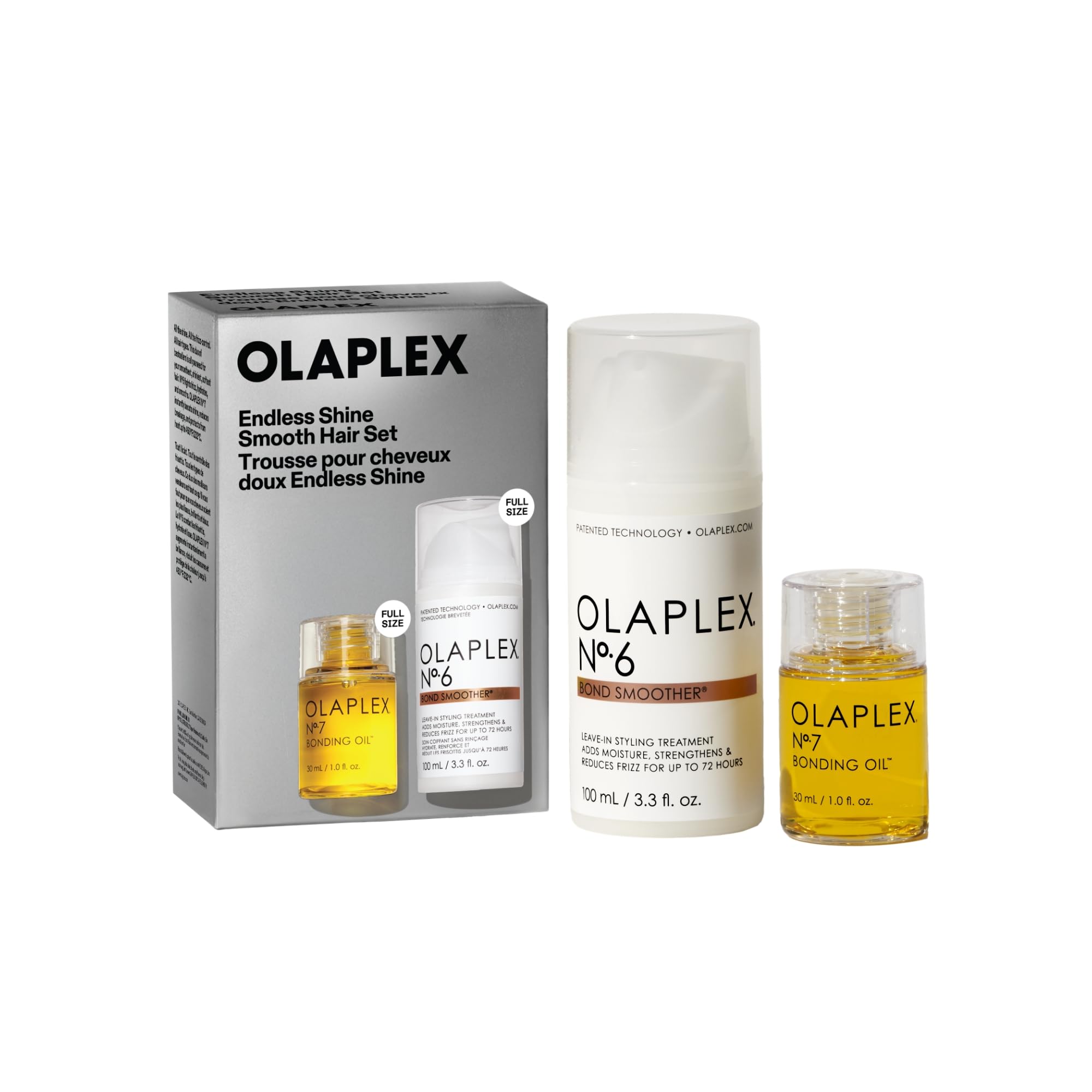 Olaplex No.7 Bonding Oil front bottle showing elegant finish and instant shine benefit