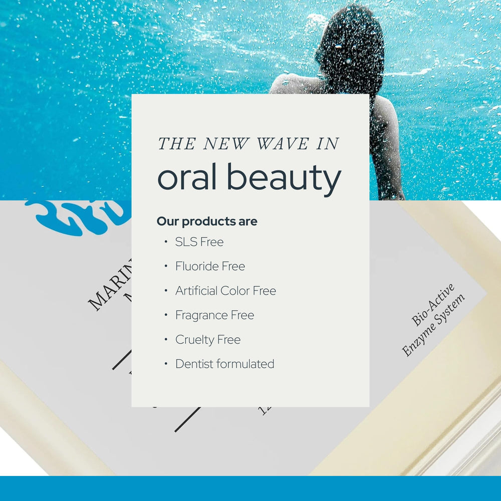 Flatlay of Olas with sea salt and essential oils showing natural ingredients