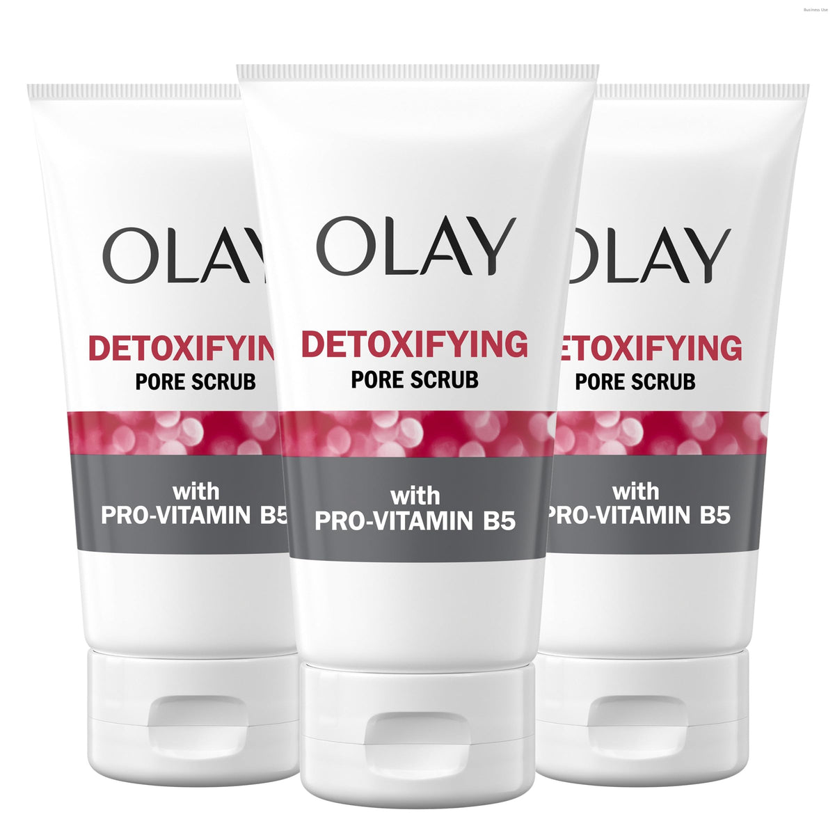 Olay front packaging showing tube and branding for clear routine benefit