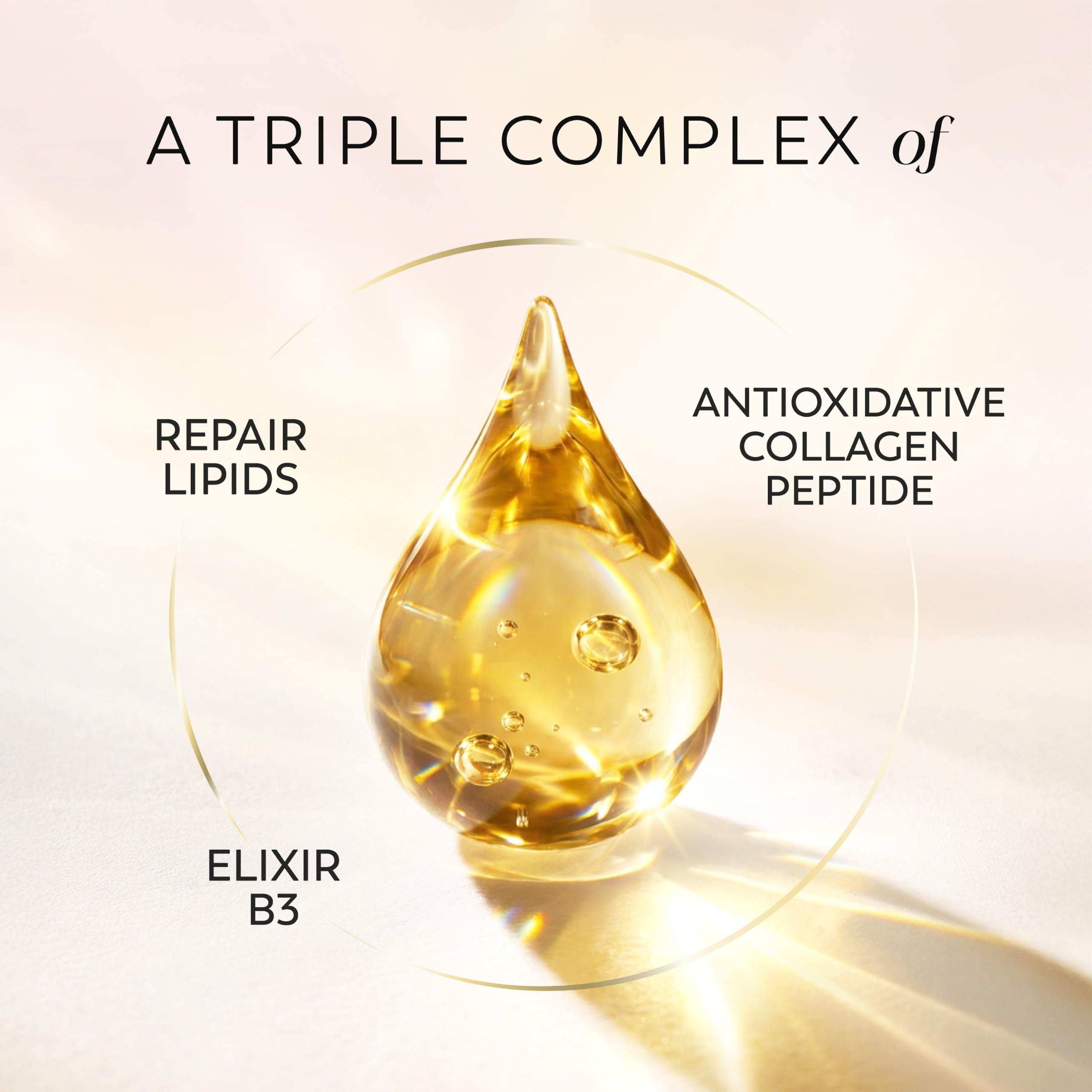 Olay product label ingredient list highlighting Triple Complex actives for clarity