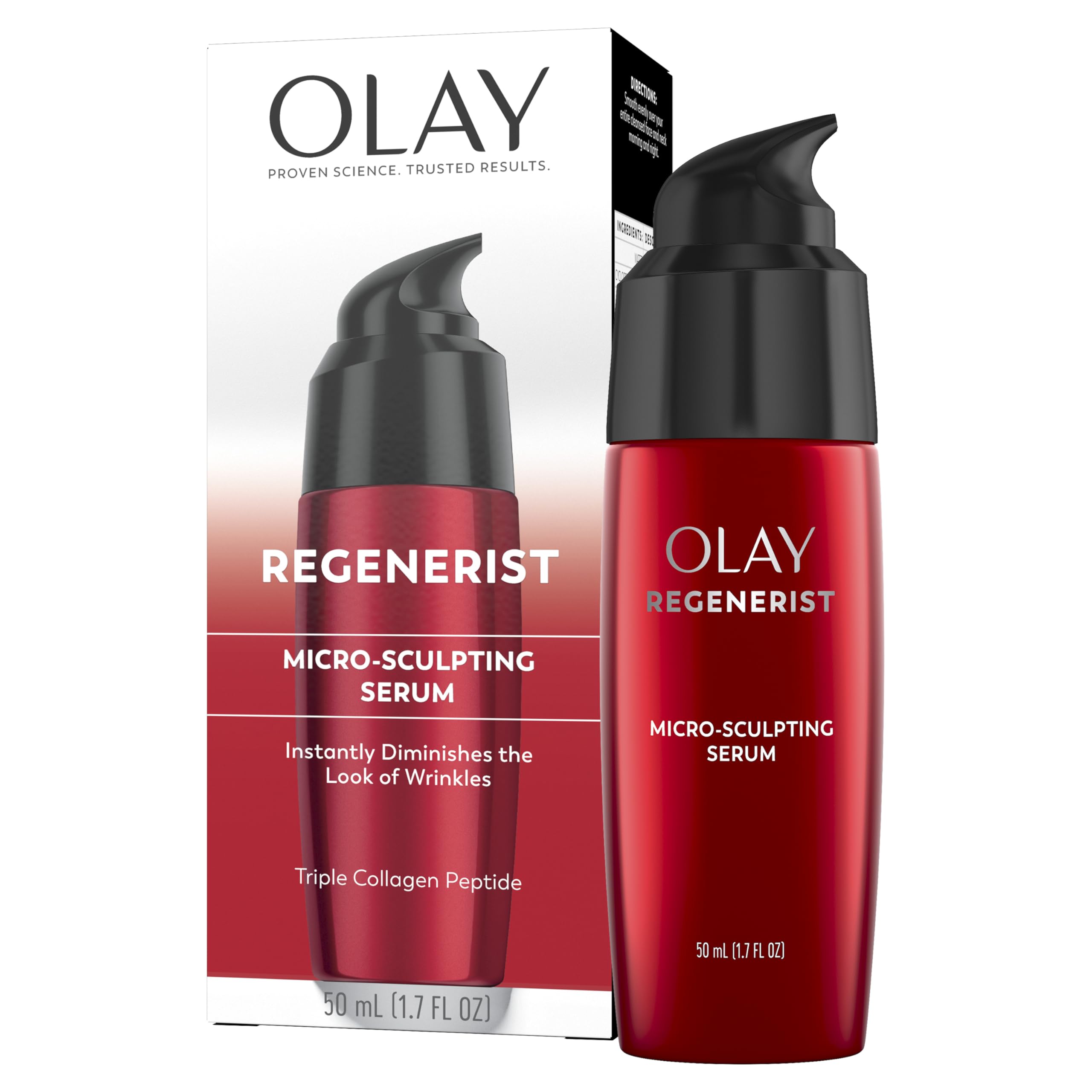 Olay used in nighttime routine showing overnight renewal support