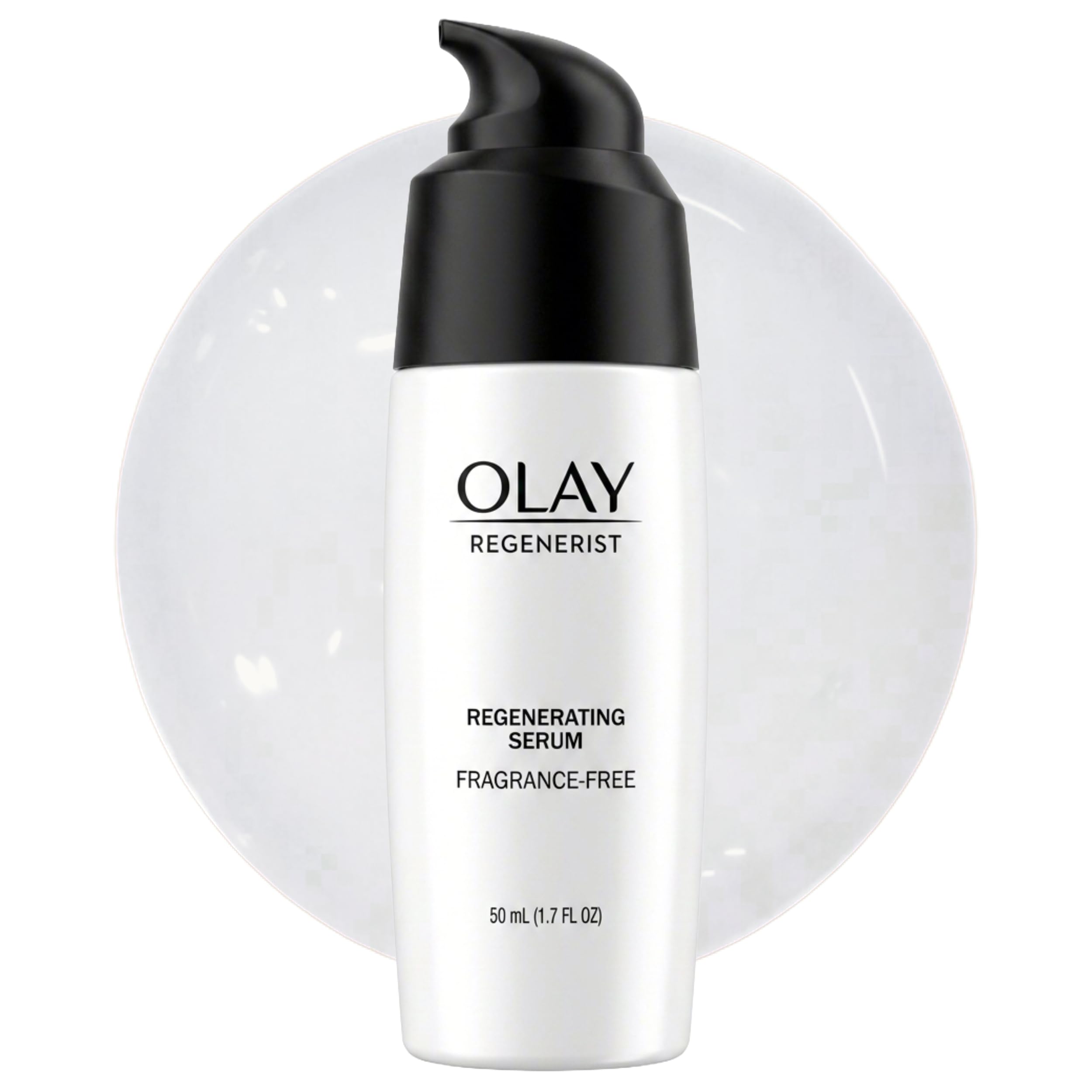 Olay front packaging showing product and brand for clear identification and trust