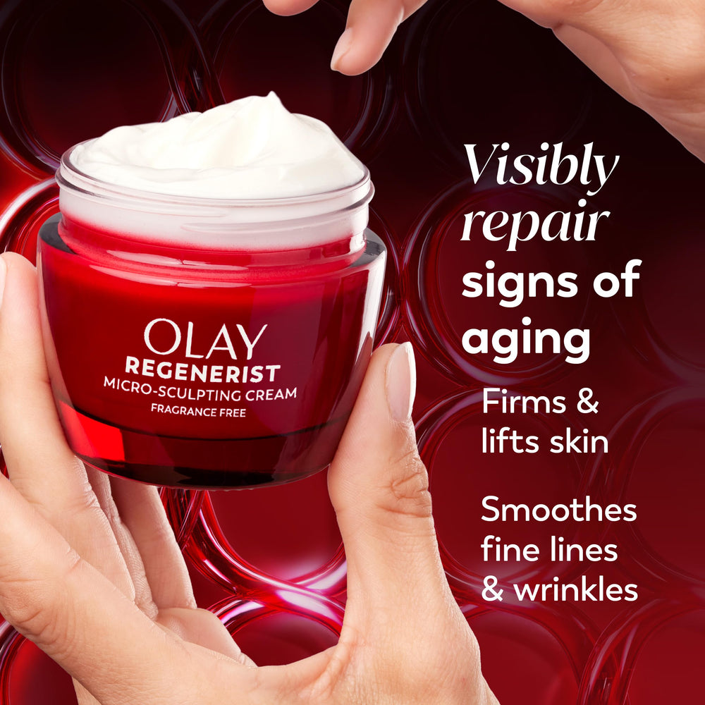 Spoon swatch of Olay Regenerist demonstrating rich moisturizing consistency and spreadability