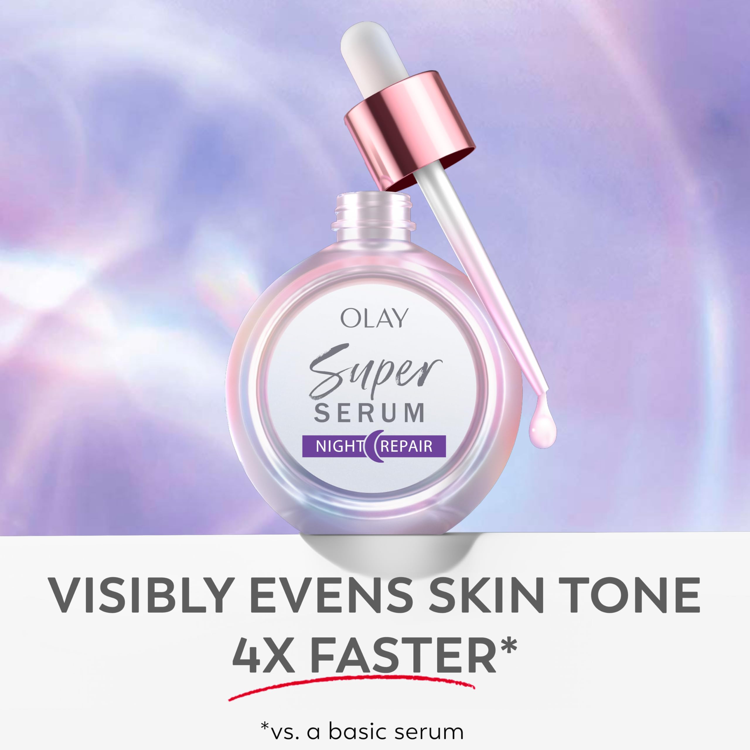 Olay Super Serum Night Repair being applied to neck to hydrate and smooth