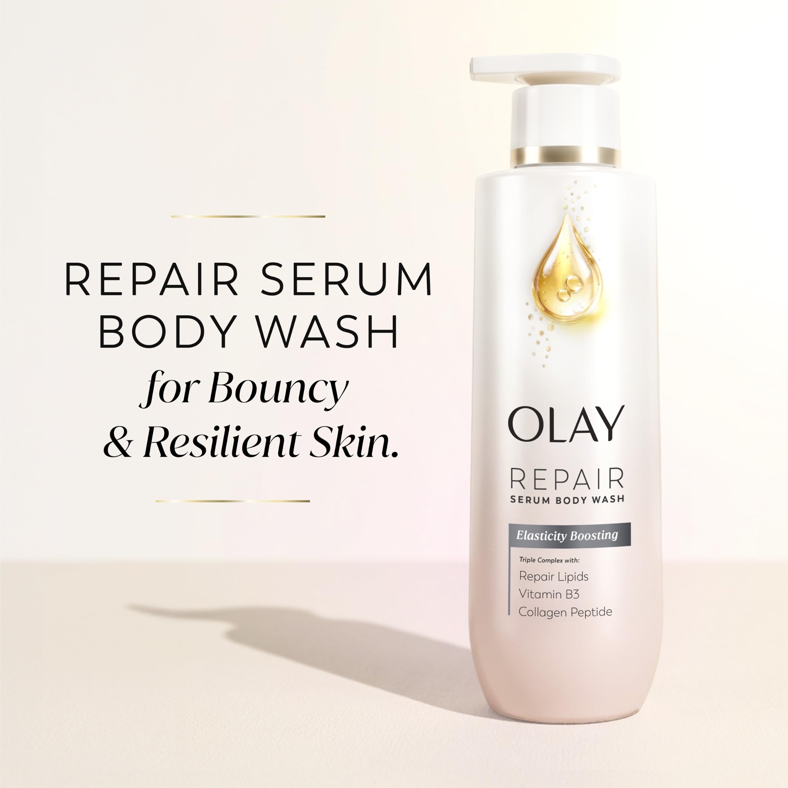 Olay creamy lather texture demonstrating rich hydration and gentle cleansing