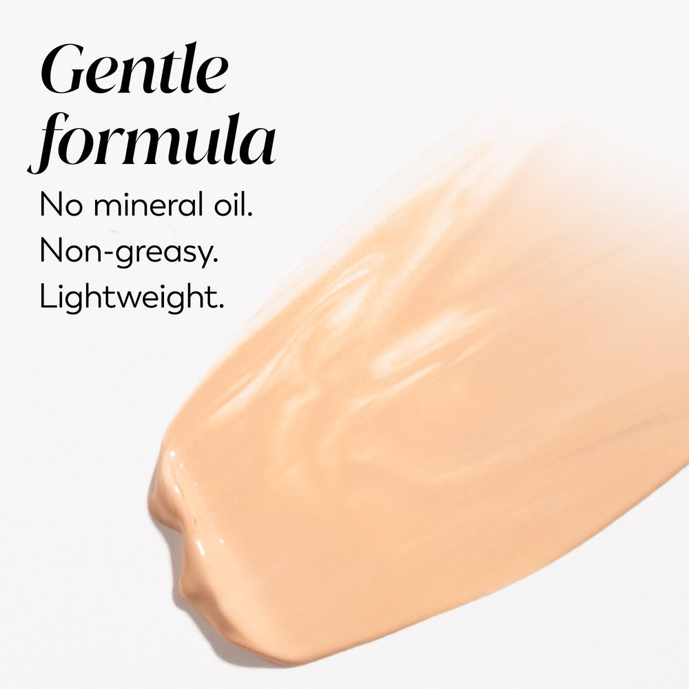 Olay being applied with fingertips showing quick absorption and smooth application
