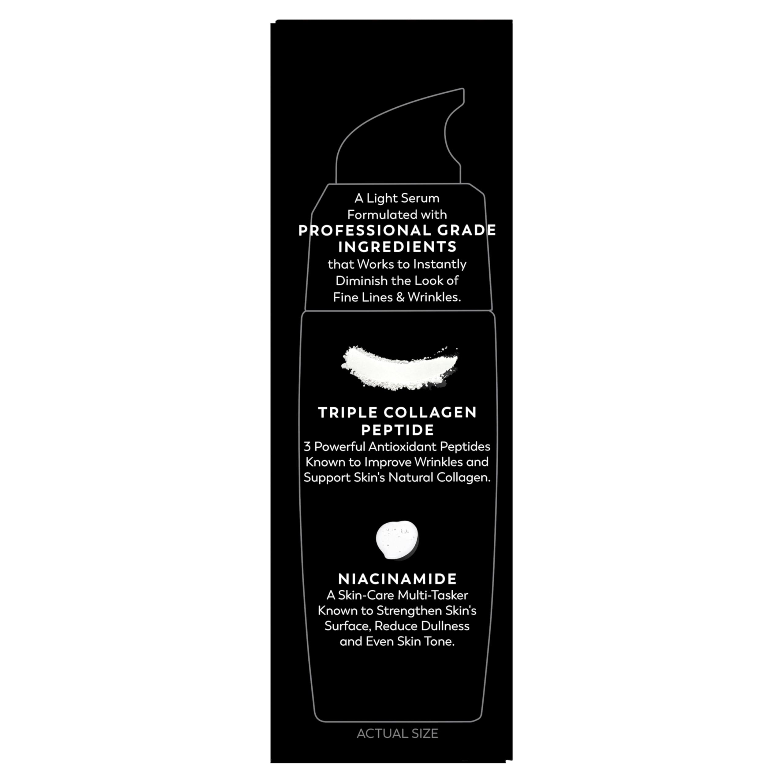 Olay travel-ready serum in toiletry bag for on-the-go hydration